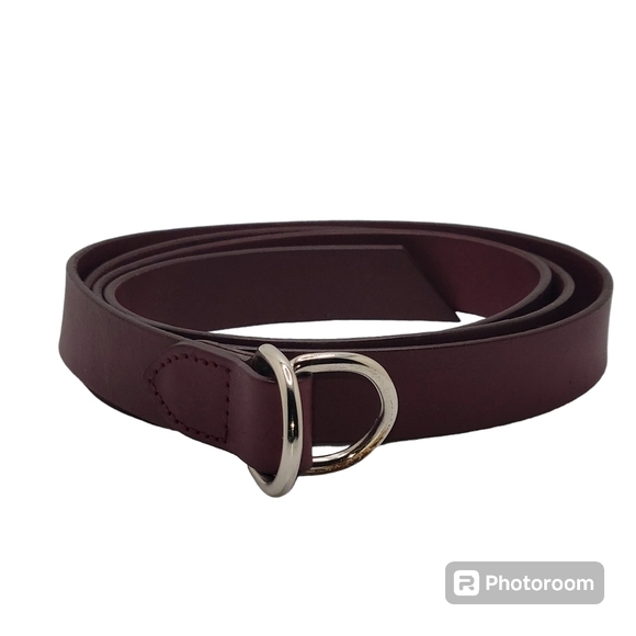 GAP M/L Cow Leather Red Bugundy Belt - Picture 1 of 11
